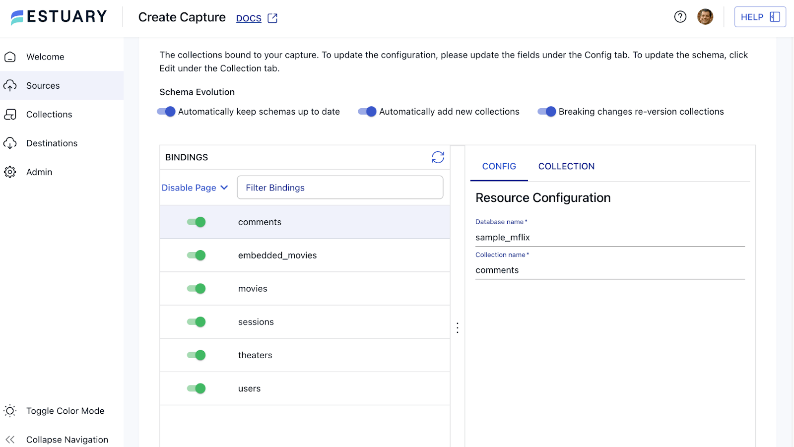 MongoDB to Snowflake - Resource Configuration