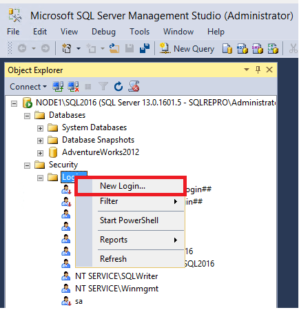 Database Replication - Set Database Permissions