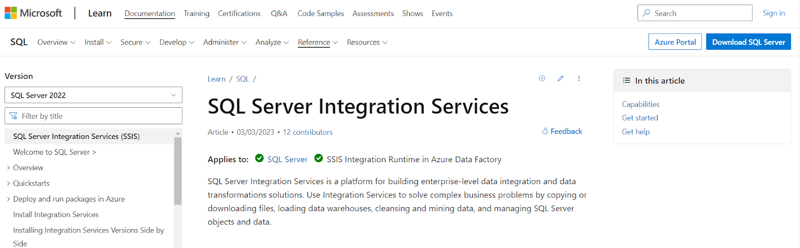 Data Integration Platform - SQL Server Integration Services