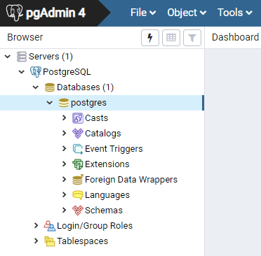 Postgres Schema - Access the server