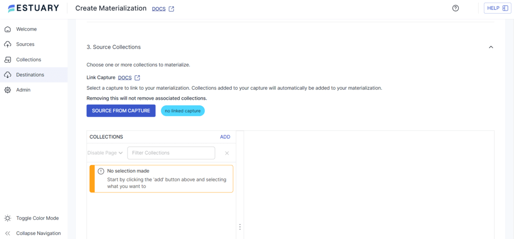 Jira to MySQL - Source from capture button