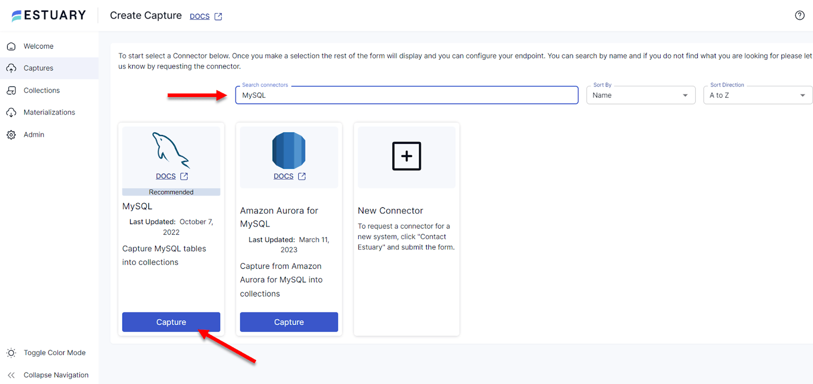 MySQL Connector - Estuary Flow Search Connectors