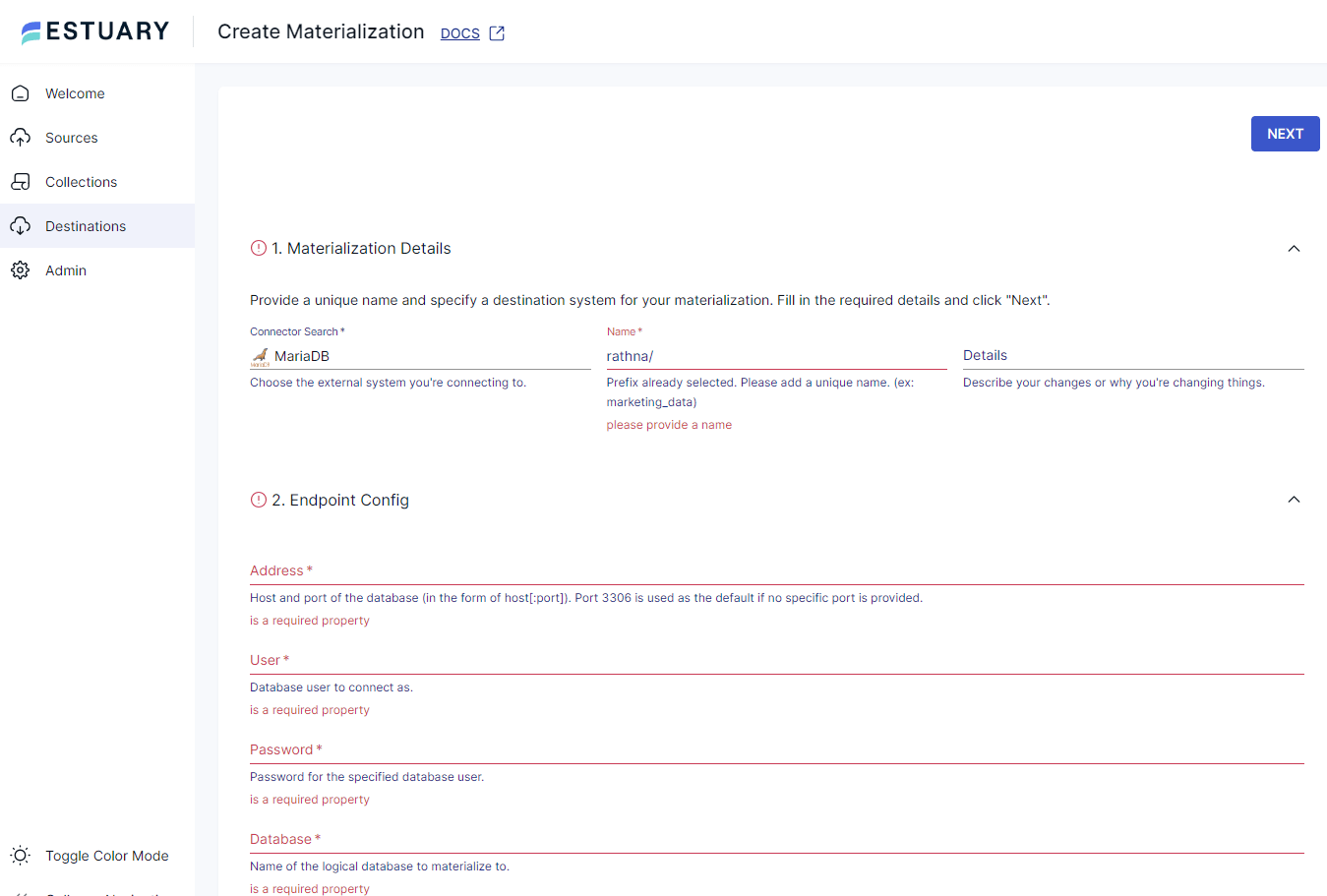 MySQL to MariaDB - materialization details