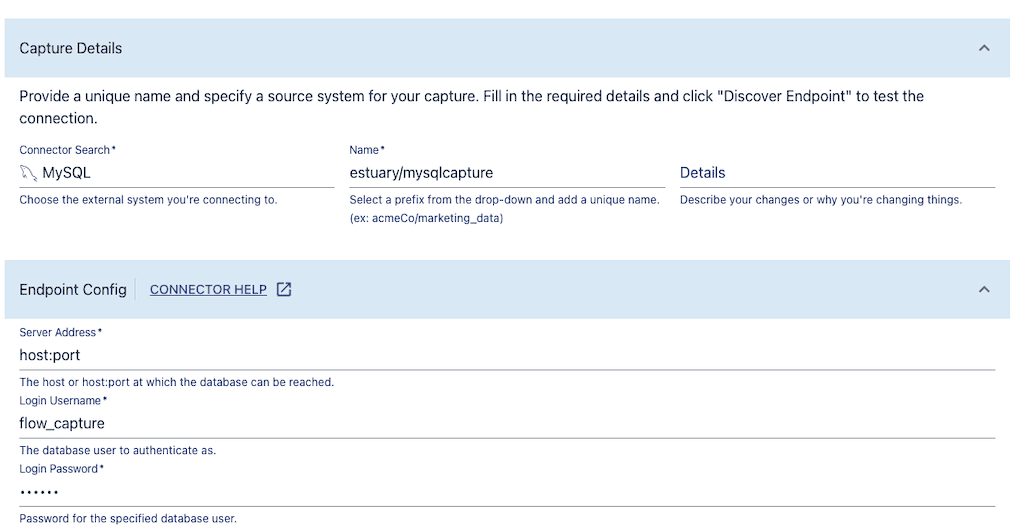 MySQL to Bigquery - mysql data capture