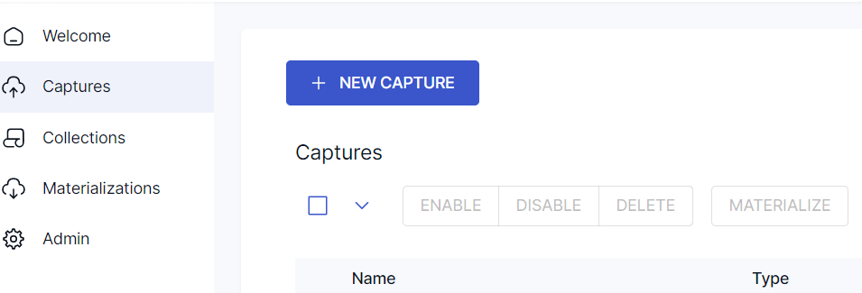 new capture page