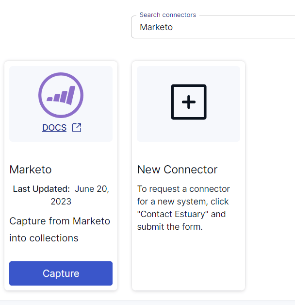 Marketo connector search result